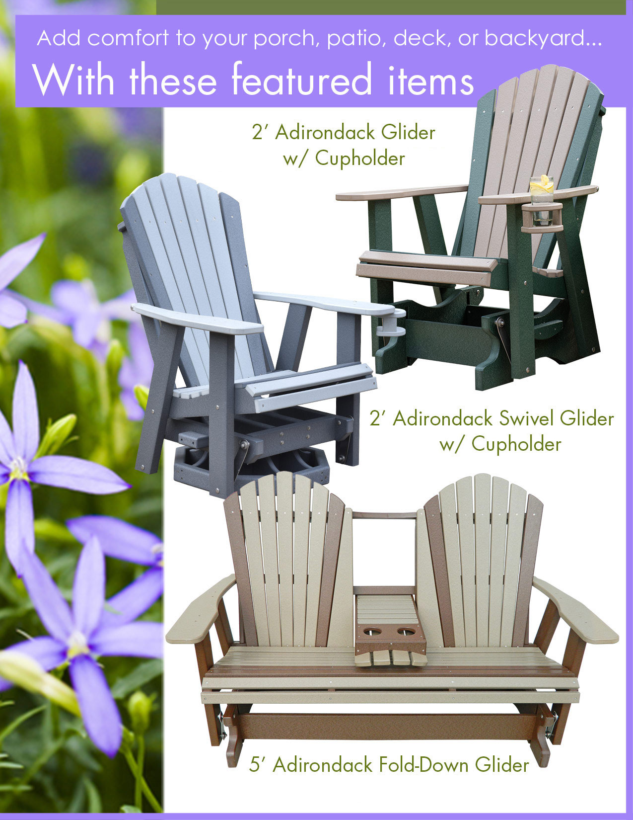 Outdoor Poly Furniture Amish Made in Ohio