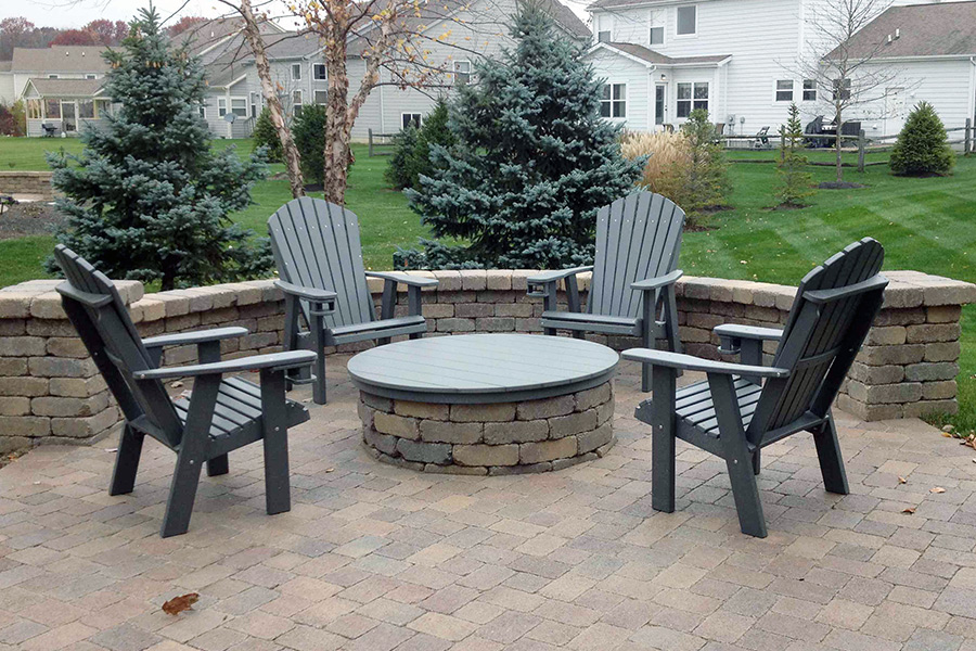 adirondack gs chairs w/ cupholders shown in green