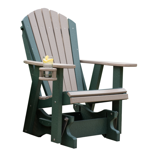 2ft adirondack glider with cupholder