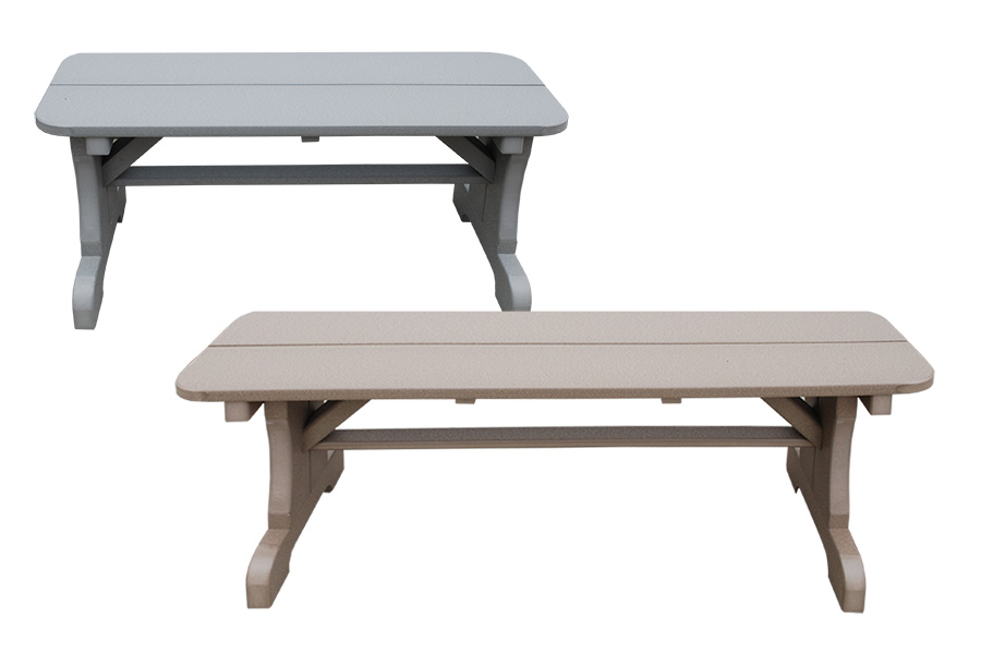 rectangular benches without backs